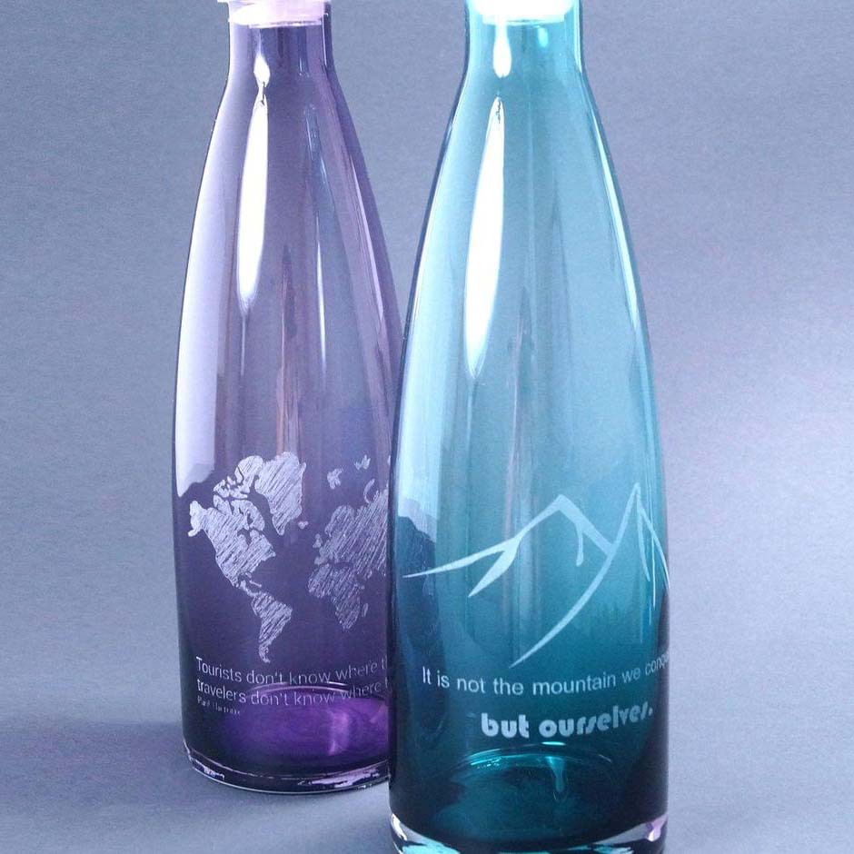 5 W UV-Lasermarker gravierte Glasflaschen