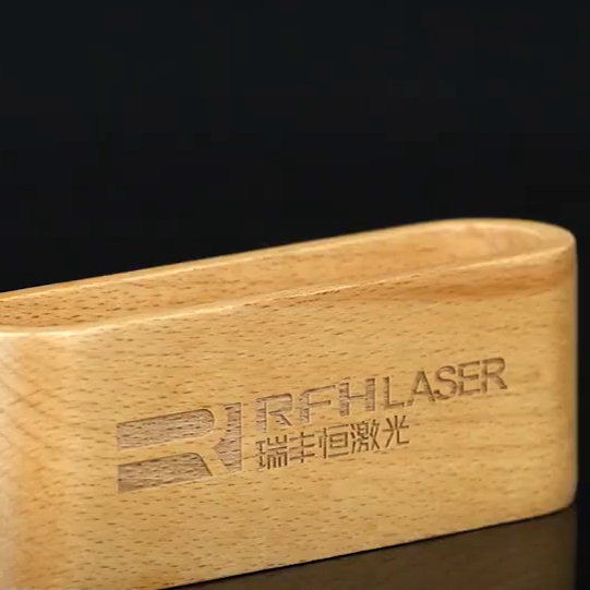 uv laser deep engraving wooden case