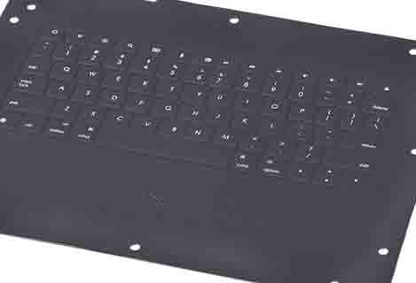 UV-Laser 355 nm Markierungswort auf der Laptop-Tastatur