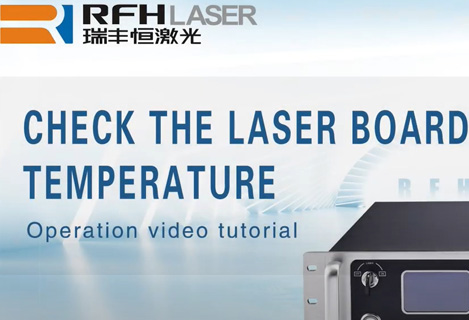 RFH dpss UV-Laser prüft die Temperatur der Laserplatine