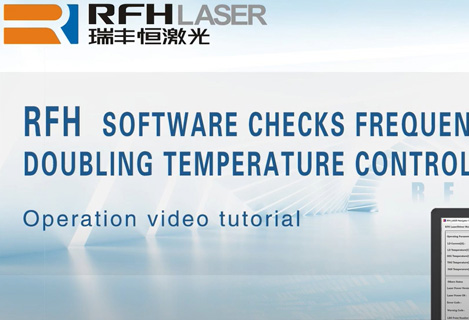 Die RFH-Ultraviolettlasersoftware überprüft die Frequenzverdopplungs-Temperaturregelung