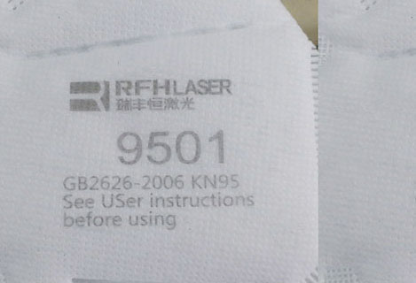 3W 5W UV-Laser graviert schnell N95KN95 Mask LOGO, Barcode