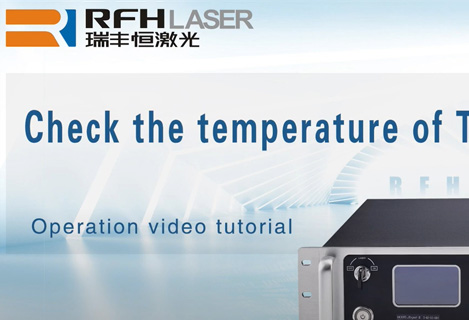 Überprüfen Sie die THG-Temperaturregelung der RFH-UV-Laser