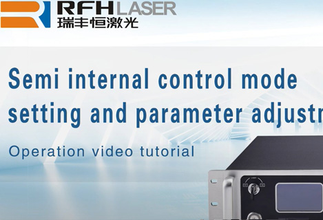 Einstellung und Parameteranpassung der halbinternen RFH UV DPSS-Laserquelle