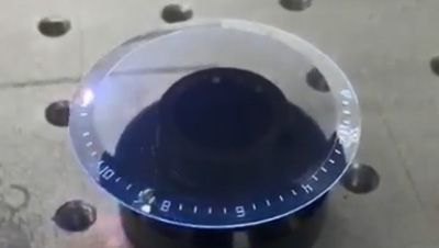 UV-Laser 355 nm Carving Saphirblau Uhrglas