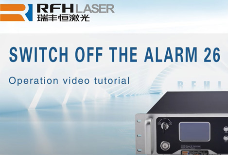 Schalten Sie die Alarme 26 des RFH UV-Laserkopfes aus
