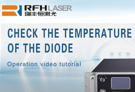 Überprüfen Sie die LD-Temperaturregelung des wassergekühlten DPSS UV-Nanosekundenlasers RFH