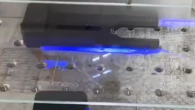 UV-Laser 355 nm Gravur gehärtetes Glas eine saubere Schnittkante