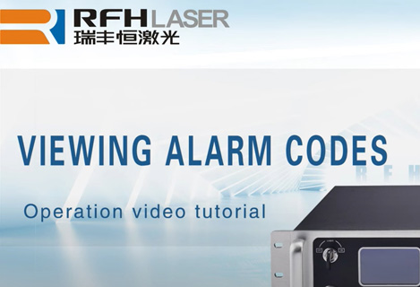 RFH 355 nm Ultraviolettlaser-Anzeigealarmcodes